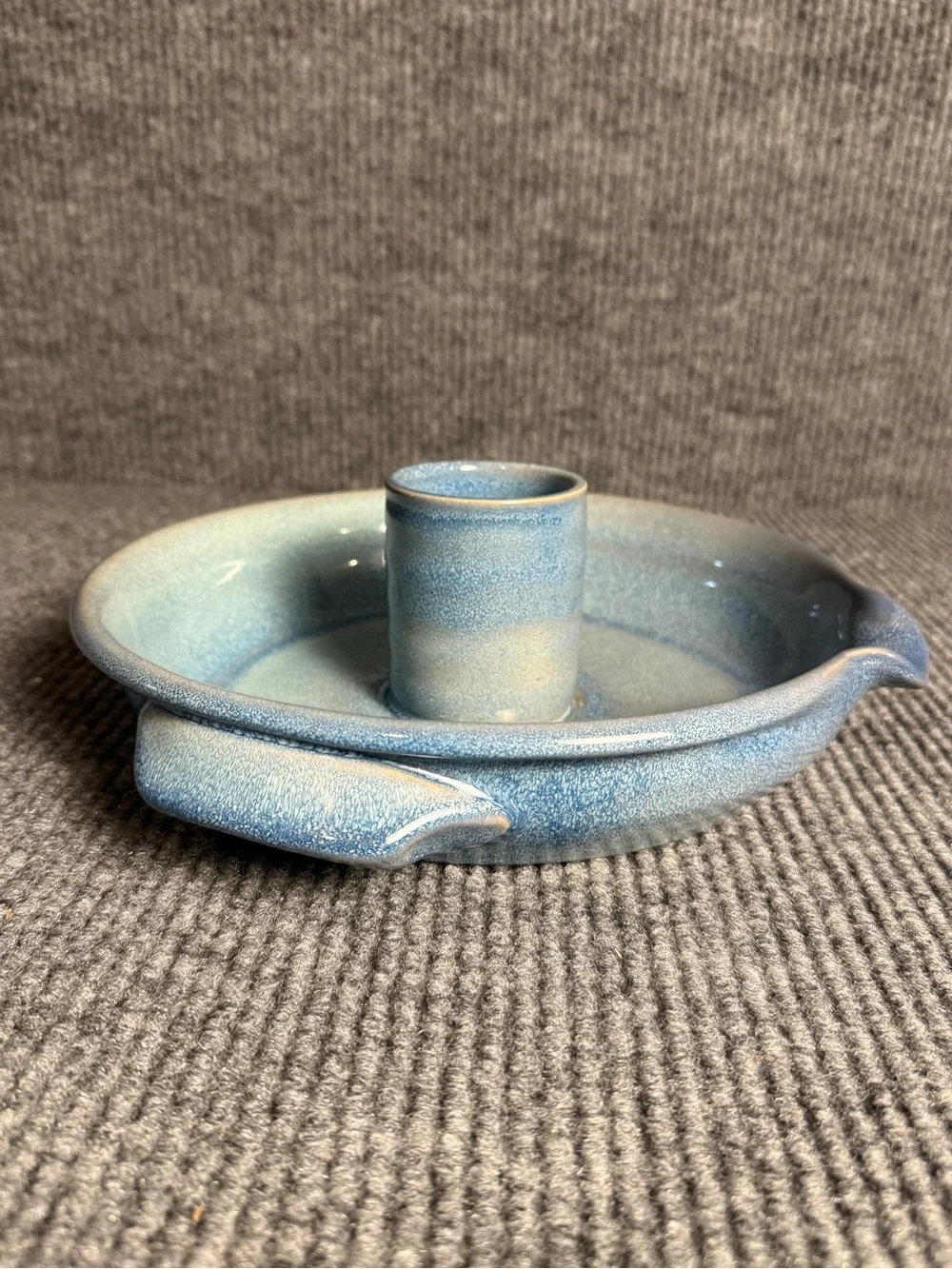 Vintage Tumbleweed Style Pottery Ceramic Upright Chicken Roaster / Cooker Tray